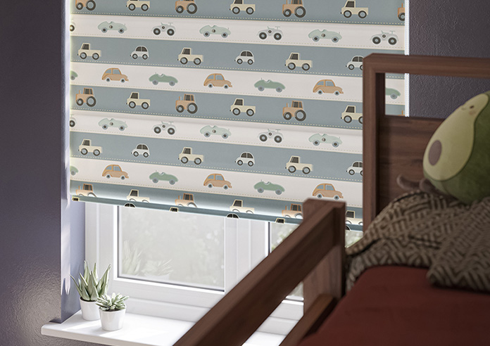 Brum Brum, Petrol - Roman Blind - Image 5